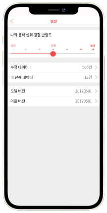 음식인식 학습 진행 사항 모니터링 GUI 화면